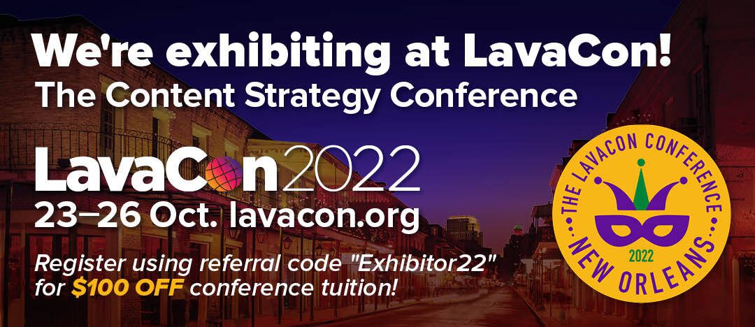 Exhibitor badge LavaCon 2022 1